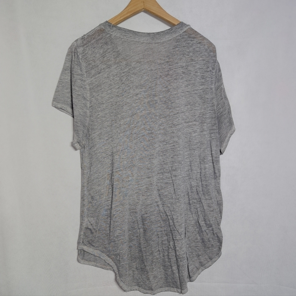 Disney Minnie Mouse Heather Gray Women's Tee - Picture 3 of 4